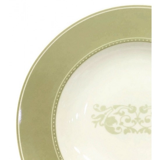 Prato 23,7cm Fundo Versa Perola Porcelana Germer     